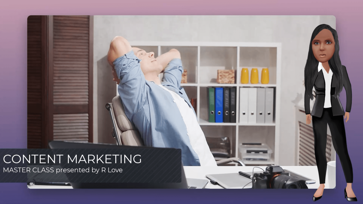 Advocation Animation Charactachure of yourself as an animated presenter using Adobe ...